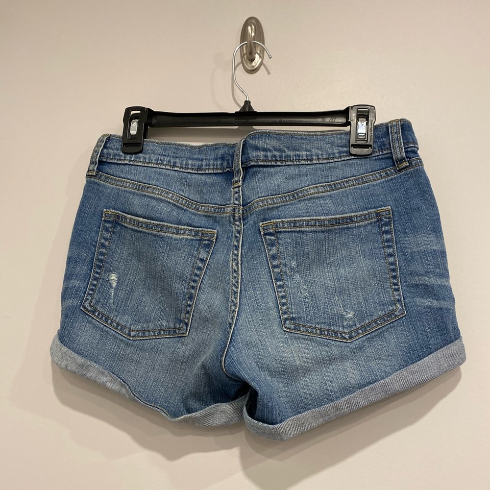 Banana Republic Cuffed Distressed Denim Jean Shorts - Picture 3 of 3
